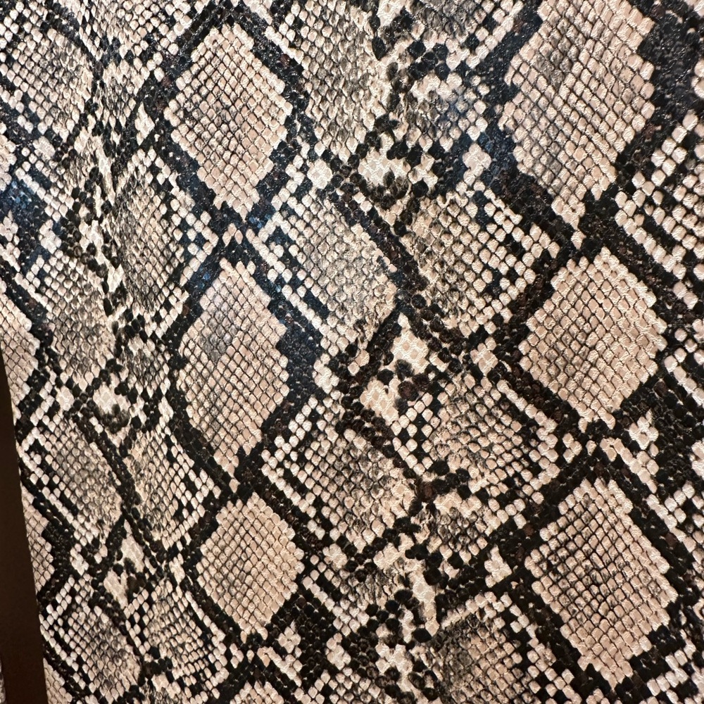 Zara Snake Print Front Slit Midi Skirt - Picture 8 of 9